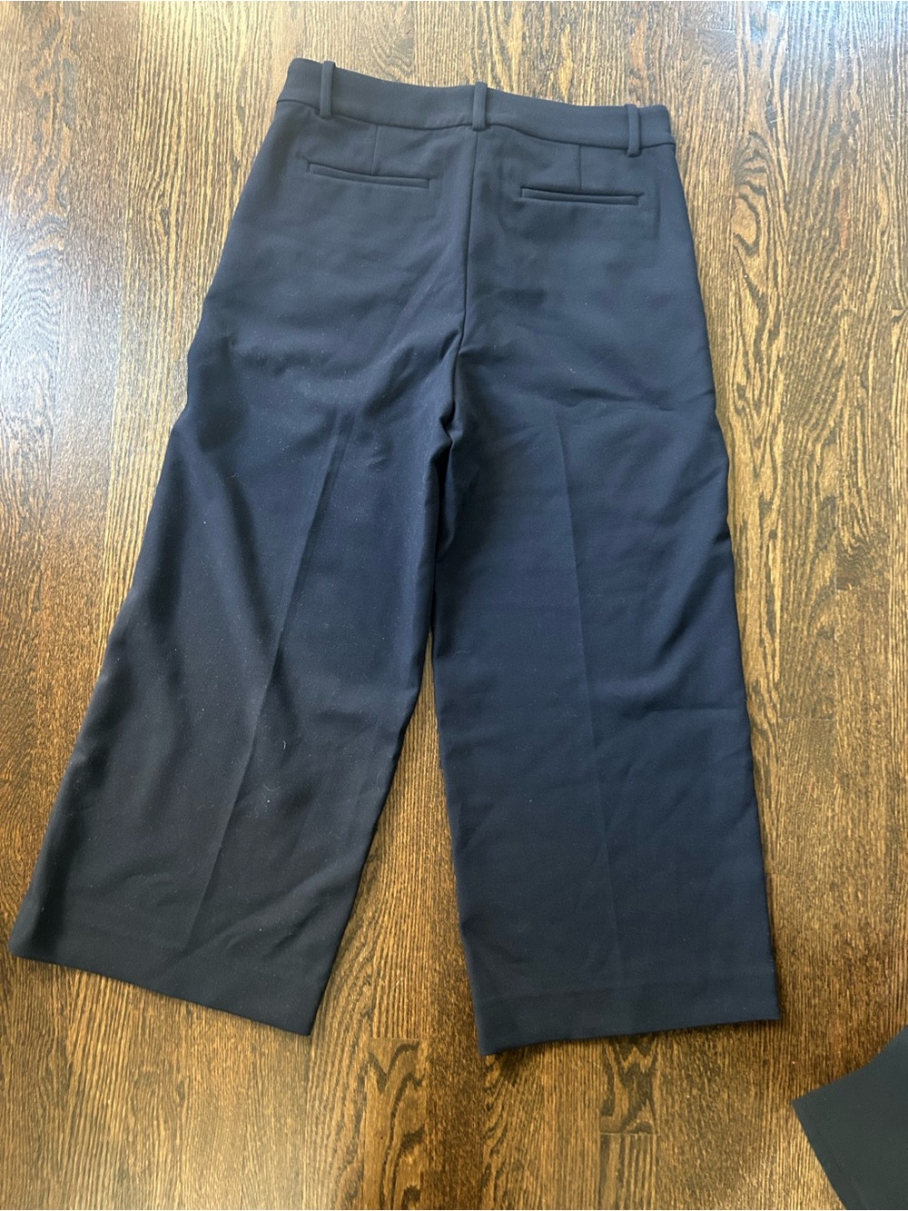 NWT J. Crew Sydney Navy Wide-Leg Ankle Cropped Trousers - Picture 4 of 6